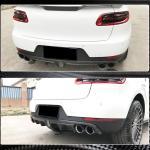 Porsche Macan 2014-2020 Rear Bumper Diffuser With Brake Light Carbon Fiber