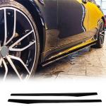 Gloss Black Side Skirts for Mercedes-Benz CLS Class C257 CLS400 CLS550 CLS63 AMG Sedan 4-Door 2018-2019Under Door Rocker Panels Valance Extension Lip Factory Outlet