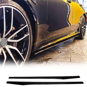 Gloss Black Side Skirts for Mercedes-Benz CLS Class C257 CLS400 CLS550 CLS63 AMG Sedan 4-Door 2018-2019Under Door Rocker Panels Valance Extension Lip Factory Outlet