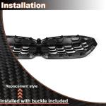 Real Carbon fiber Front Grill for BMW 3 Series G20 Sedan 320i 330iLCI 2023-2025 Front Hood Grill Grille Cover Front Bumper Kidney Grill CoverTrim Body Kit (With Camera Hole)