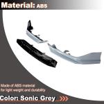 Front Bumper Lip Splitter for Honda Accord 2021-2022 Sonic Grey | Front Lip Splitter Air Dam Bumper Protection Spoiler Splitter 3PCS