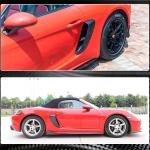 Porsche 718 Boxster Cayman 2016-2019 Side Air Vents Carbon Fiber