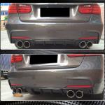 BMW 3 Series F30 M Sport 2012-2018 Rear Bumper Diffuser Carbon Fiber/FRP