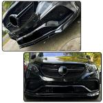 Gloss Black Front Bumper Lip for Benz GLE63 AMG 2015-2018 | MCARCAR KIT For Mercedes Fiberglass AMG Sport Utility Front Chin Spoiler Splitter Protector Factory Outlet(4pcs/Set)