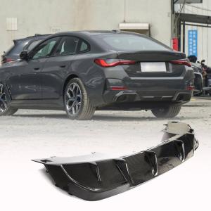 BMW i4 M50 M Sport 2022-2023 Rear Bumper Diffuser Carbon Fiber