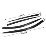 Kia Stinger (2018-2023) Dry Carbon Fiber Window Visor Shades Sun Rain Guard – Direct Fit