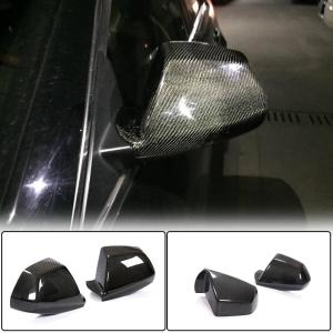 Cadillac CTS Coupe 2009-2014 Mirror Covers Add-on Style Dry Carbon Fiber