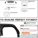 F93 Dry Carbon Fiber Rear Bumper Diffuser Compatible with BMW F93 M8 Gran Coupe Sedan 4-Door 2019-2022 Auto Lower Bumper Lip Spoiler Body Kit Factory Outlet