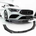 Mercedes Benz (W118) C118 CLA200 CLA250 Sedan 4-Door 20-22 Front Bumper Lip Carbon Fiber