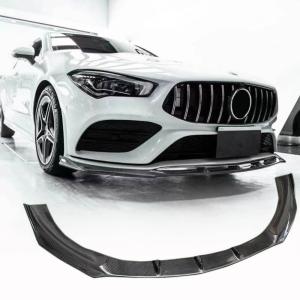 Mercedes Benz (W118) C118 CLA200 CLA250 Sedan 4-Door 20-22 Front Bumper Lip Carbon Fiber