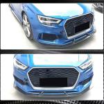 Audi RS3 8V.5 Sedan Facelift 2017-2019 Front Bumper Lip Carbon Fiber