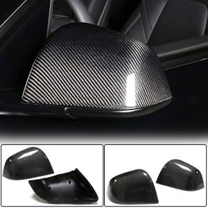 Tesla Model Y 2020UP Mirror Covers pair Replacement Carbon Fiber