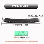 Tesla Model S 2021-2023 Rear Bumper Diffuser Carbon Fiber