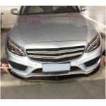 Mercedes Benz W205 C205 A205 Sport C43 Pre-facelift 2015-2019 Front Bumper Lip Carbon Fiber/FRP