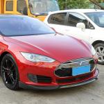 Tesla Model S 60 60D 85 85D P85D Sedan 2012-2015 Front Bumper Lip Carbon Fiber