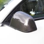 Tesla Model Y Sport Utility 2020UP Mirror Covers LHD Pair Dry Carbon Fiber