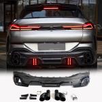 BMW X6 G06 2020-2024 Rear Bumper Diffuser Carbon Fiber
