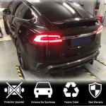 Tesla Model X Sport Utility 2016-2020 Rear Bumper Splitters Carbon Fiber