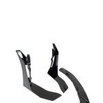 Ford Mustang 2016-2019 Front Bumper Lip Glossy Black ABS 3PCS