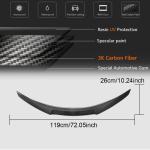 Infiniti Q60 Q60S 2016-2022 Rear Trunk Spoiler Carbon Fiber
