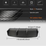 Porsche Taycan 9J1 Turbo S 2019-2021 Rear Bumper Diffuser Dry Carbon Fiber