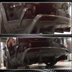 Tesla Model X Sport Utility 2016-2020 Rear Bumper Splitters Carbon Fiber