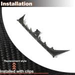 Dry Carbon Fiber Front Lower Grille CoverTrim Compatible with BMW X5M F95 2023-2024 Front Bumper Center Grille Vent Repacement