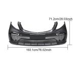 Mercedes Benz V Class W447 Vito 2015-2019 Front Bumper Cover Carbon Fiber