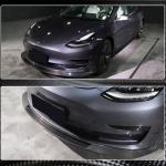 Tesla Model 3 2016-2022 Front Bumper Lip Carbon Fiber