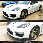 Porsche Panamera 970 GTS Turbo S Facelift 2014-2016 Front Bumper Lip Carbon Fiber