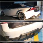 Lexus IS F 13-14 IS200t IS250 IS300 IS350 F Sport 13-16 Sedan Rear Bumper Diffuser Carbon Fiber