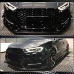 Audi A3 S Line / S3 8V.5 Sedan Carbon Fiber Front Bumper Lip 2017–2019