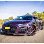 Audi R8 V10 Coupe Spyder Convertible 2Door 2023+ Front Bumper Lip Dry Carbon Fiber