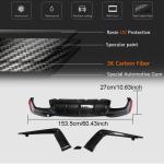 BMW 5 Series G30 G38 M-SPORT 2018-2022 Rear Bumper Diffuser Carbon Fiber