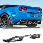 C6 Caron Fiber Rear Bumper Diffuser for Chevrolet Corvette C6 ZR1 2006-2013 | Rear Bumper Lip Apron Lower Diffuser Splitters Canard Protector