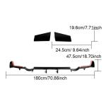 For Nissan 400Z Dry Carbon Fiber Add-on Rear Bumper Diffuser Body Kit