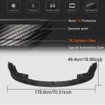BMW 3 Series G20 320i 330i M Sport M340i 2019-2021 Front Bumper Lip Carbon Fiber