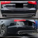Audi A6 C7 Base Sedan Pre-facelift 2012-2015 Rear Bumper Diffuser Carbon Fiber