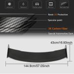Tesla Model 3 Rear Trunk Spoiler Dry Carbon Fiber