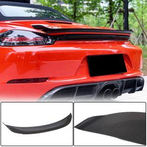 Porsche 718 (982) Boxster 2016-2021 Rear Trunk Spoiler Dry Carbon Fiber