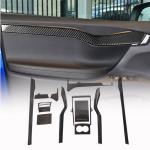 Tesla Model X 2016-2021 Interior Decoration Center Console Trims 12pcs Dry Carbon Fiber