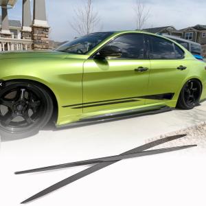 Alfa Romeo Giulia 952 Carbon Fiber Side Skirt Trim 158cm 2015-2020 Fiber/FRP