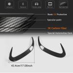 Mercedes Benz C217 S550 Sport S63 S65 AMG Coupe 2015-2019 Rear Bumper Vents Carbon Fiber