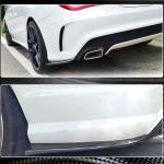 Mercedes Benz CLA Class (W117) C117 Sport CLA45 AMG 2013-2019 Rear Bumper Splitters Carbon Fiber