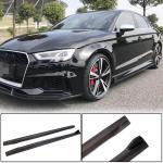 Audi RS3 8V.5 Sedan 2017-2019 Side Skirts Carbon Fiber