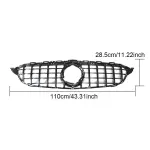 Mercedes Benz C-Class W205 C205 Sport 2Door 4Door 2019-2020 Glossy Black ABS Front Grille