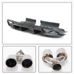 Carbon Fiber Rear Diffuser Compatible with Alfa Romeo Giulia Base Sedan 4-Door 2015-2021 Lower Bumper Lip Spoiler Body Kit with Exhaust Tips Tailpipe and Red Reflectors Factory Outlet