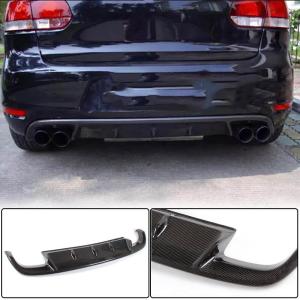 Volkswagen VW Golf 6 MK6 GTI 2010-2013 Rear Bumper Diffuser Carbon Fiber