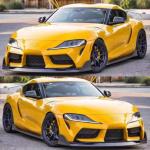 Toyota Supra GR A90 A91 MK5 Coupe 2022-2024 Front Bumper Lip Carbon Fiber