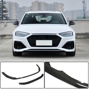 Audi RS4 B9.5 Typ 8W Avant 2020UP Front Bumper Lip Dry Carbon Fiber